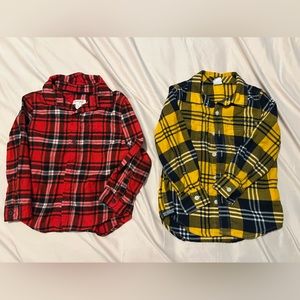 2 boys winter shirts